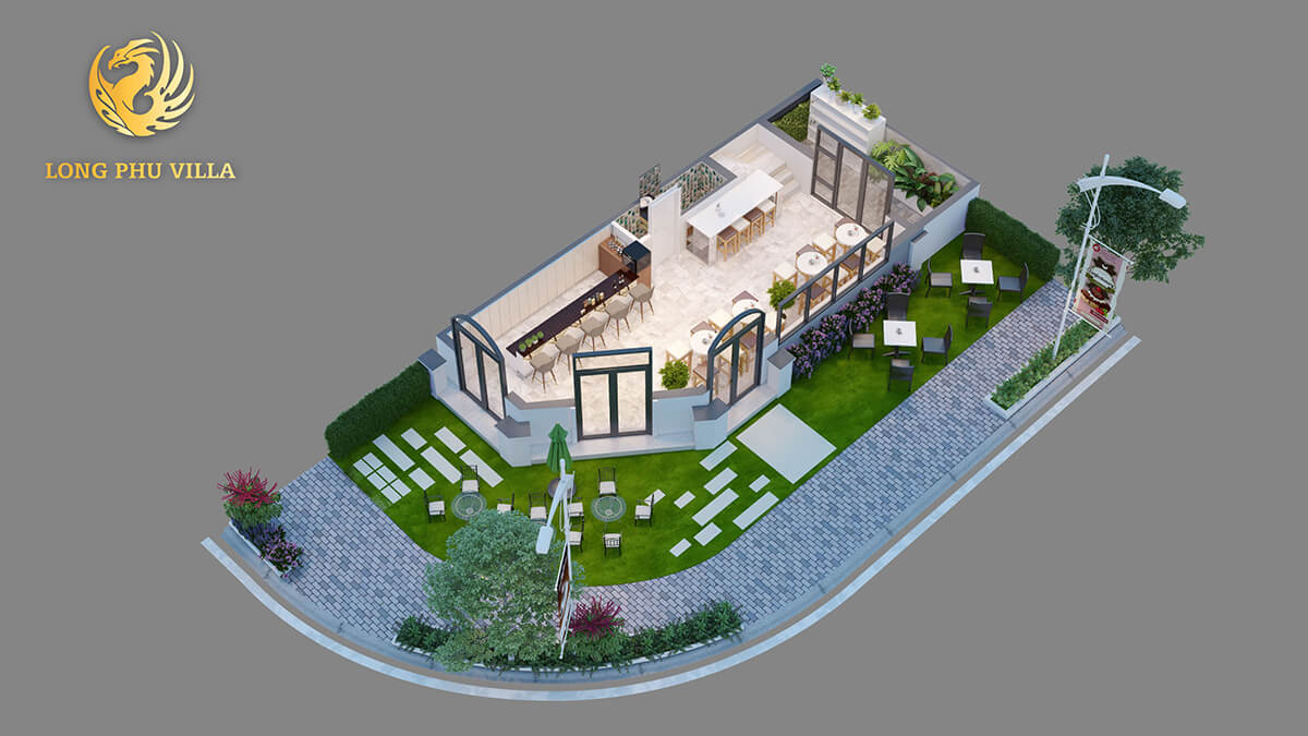 thiết kế long phú villa