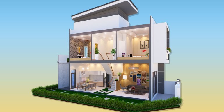 nhà phố bella villa