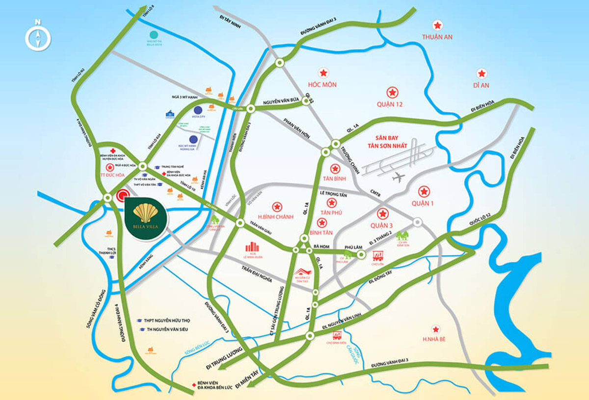 vị trí bella villa